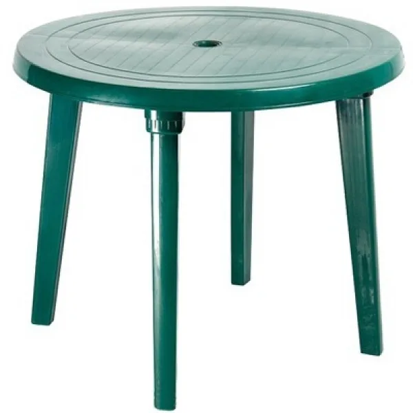 Стол пластиковый круглый зеленый на прокат в Гродно